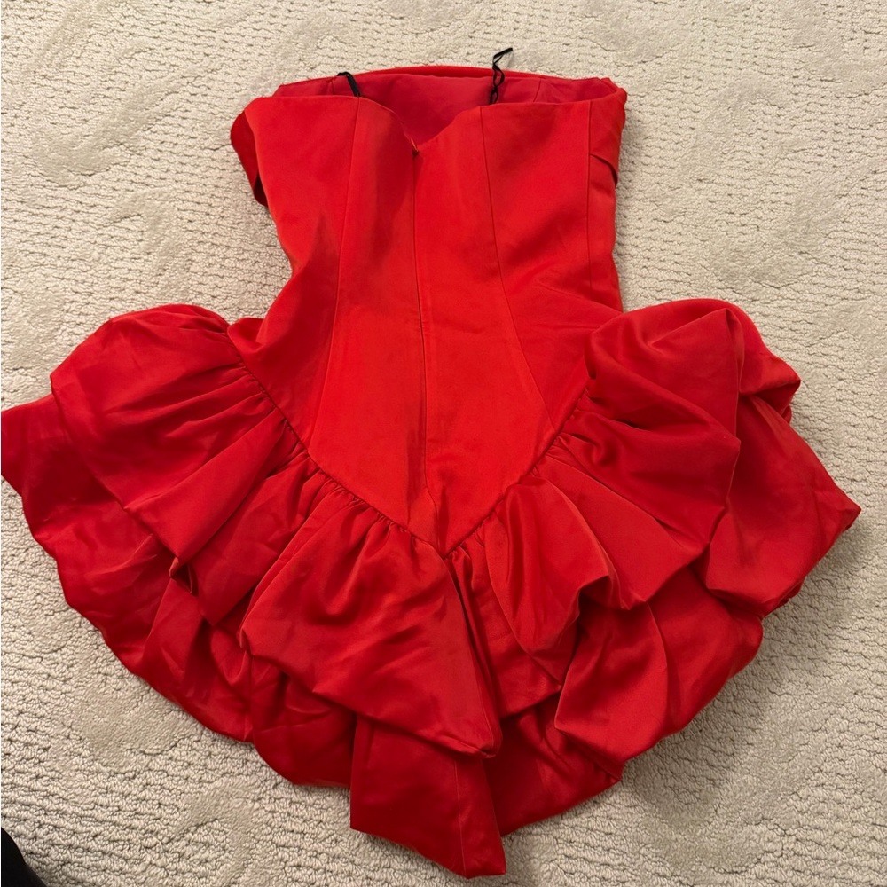 NBD Emilia Mini Dress in Red XS - Picture 8 of 13